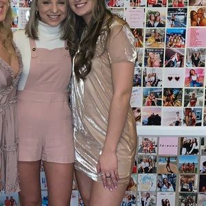 champagne t-shirt dress